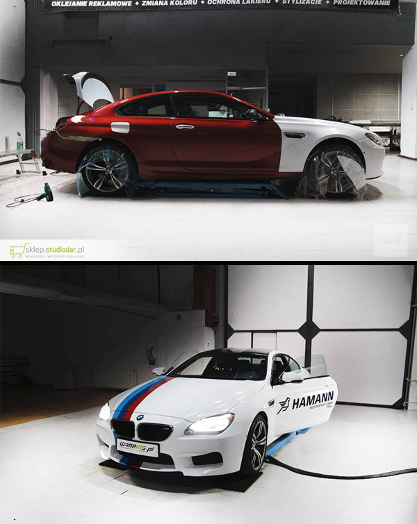 zmiana koloru BMW M6 Hamann